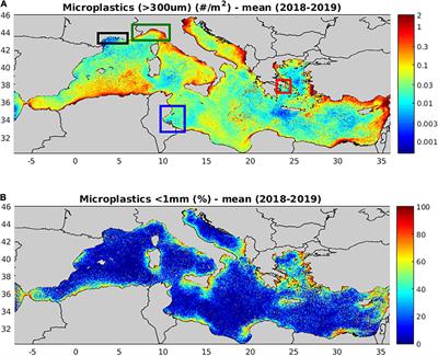 Microplastics in the Mediterranean: Variability From Observations and Model Analysis